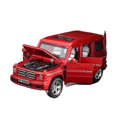 YCNXEB Miniatur Modelle 1 32 Für Benz G65 G500 Legierung Auto Modell Druck Druck Metall Spielzeug Geländewagen Simulation Auto Modell Sammlung Spielzeug Originalgetreue Nachbildung(Rot) von YCNXEB