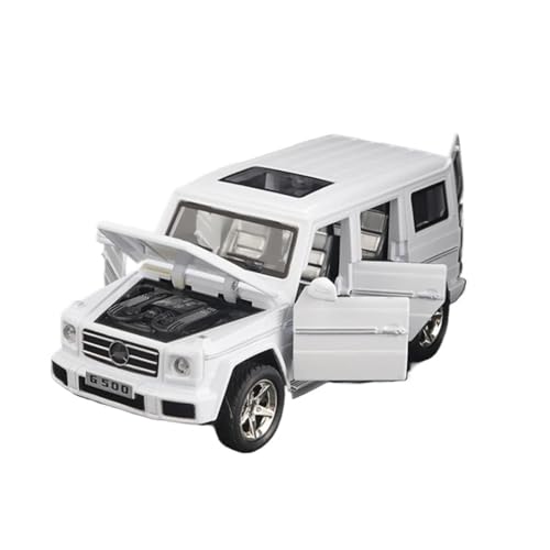 YCNXEB Miniatur Modelle 1 32 Für Benz G65 G500 Legierung Auto Modell Druck Druck Metall Spielzeug Geländewagen Simulation Auto Modell Sammlung Spielzeug Originalgetreue Nachbildung(White) von YCNXEB