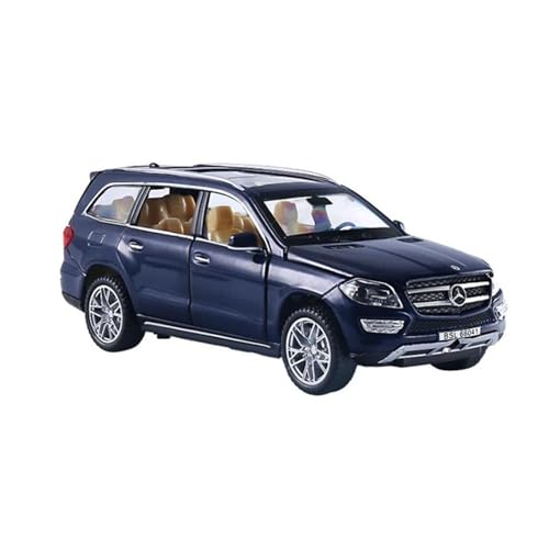 YCNXEB Miniatur Modelle 1 32 Für Benz GL500 SUV Legierung Miniatur Auto Maßstab Auto Modell Druckguss Metall Modell Sound Licht Geschenk Sammlung Originalgetreue Nachbildung(Blau) von YCNXEB