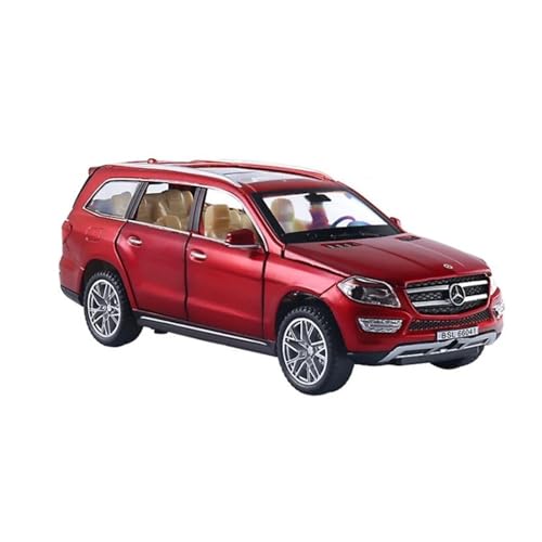 YCNXEB Miniatur Modelle 1 32 Für Benz GL500 SUV Legierung Miniatur Auto Maßstab Auto Modell Druckguss Metall Modell Sound Licht Geschenk Sammlung Originalgetreue Nachbildung(Rot) von YCNXEB