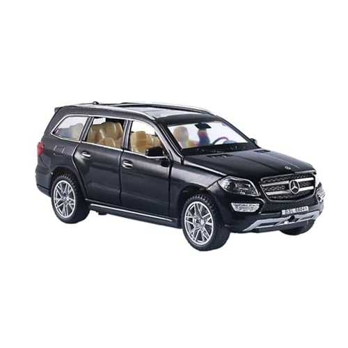 YCNXEB Miniatur Modelle 1 32 Für Benz GL500 SUV Legierung Miniatur Auto Maßstab Auto Modell Druckguss Metall Modell Sound Licht Geschenk Sammlung Originalgetreue Nachbildung(Schwarz) von YCNXEB