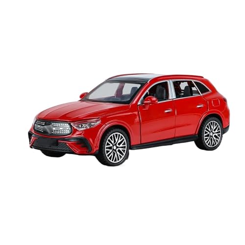 YCNXEB Miniatur Modelle 1 32 Für Benz GLC-400E SUV Legierung Auto Modell Sammlung Druckguss Metall Spielzeug Fahrzeug Auto Modell Simulation Sound Und Licht Originalgetreue Nachbildung(Rot) von YCNXEB