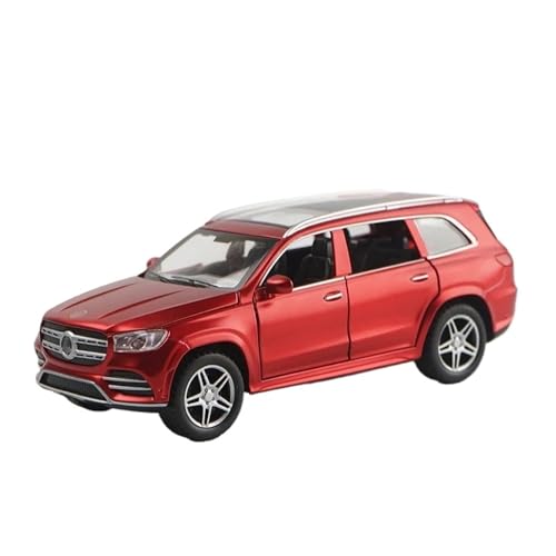YCNXEB Miniatur Modelle 1 32 Für Benz GLS580 SUV Legierung Automodell Druckguss Metall Spielzeugfahrzeuge Automodell Simulation Sound Und Licht Sammlung Originalgetreue Nachbildung(Rot) von YCNXEB