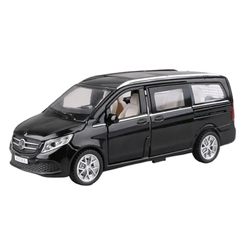 YCNXEB Miniatur Modelle 1 32 Für Benz V260 MPV Legierung Auto Modell Druckguss Metall Spielzeug Fahrzeuge Auto Modell Hohe Simulation Ornamente Sammlung Originalgetreue Nachbildung(Schwarz) von YCNXEB