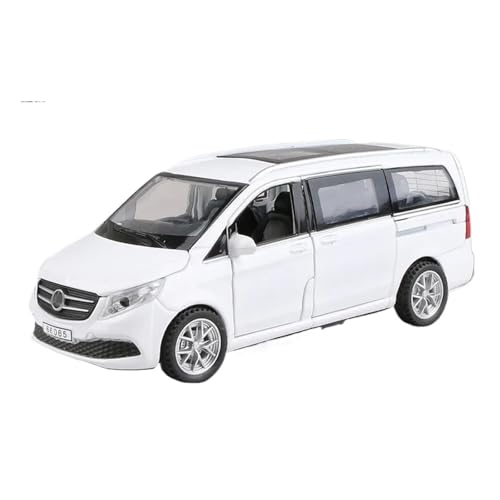 YCNXEB Miniatur Modelle 1 32 Für Benzs V260 MPV Legierung Automodell Druckguss Metall Spielzeug Fahrzeug Automodell Sound Und Licht Sammlung Spielzeug Originalgetreue Nachbildung(White) von YCNXEB