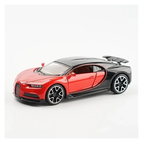 YCNXEB Miniatur Modelle 1 32 Für Bugatti Chiron Legierung Sportwagenmodell Druckguss Metall Spielzeugfahrzeuge Automodell Enthusiasten Sammlung Geschenk Originalgetreue Nachbildung(Rot) von YCNXEB