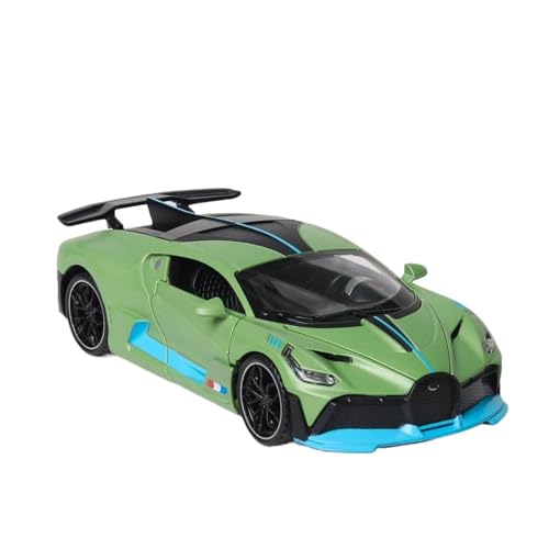 YCNXEB Miniatur Modelle 1 32 Für Bugatti DIVO Supercar Hohe Simulation Diecast Metalllegierung Modellauto Sound Light Pull Back Collection Spielzeug Originalgetreue Nachbildung(Grün) von YCNXEB
