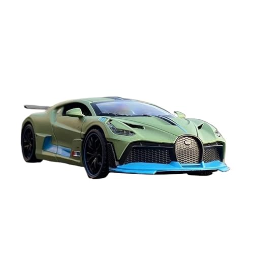YCNXEB Miniatur Modelle 1 32 Für Bugatti Veyron Divo Legierung Sportwagenmodell Druckguss-Metallfahrzeuge Automodell Enthusiasten Sammlung Geschenk Originalgetreue Nachbildung(Grün) von YCNXEB
