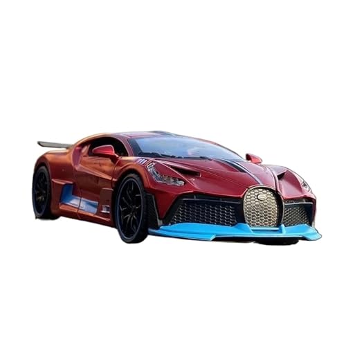 YCNXEB Miniatur Modelle 1 32 Für Bugatti Veyron Divo Legierung Sportwagenmodell Druckguss-Metallfahrzeuge Automodell Enthusiasten Sammlung Geschenk Originalgetreue Nachbildung(Rot) von YCNXEB