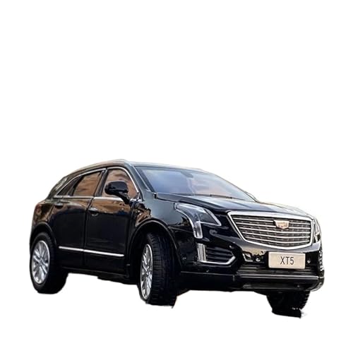 YCNXEB Miniatur Modelle 1 32 Für Cadillac XT5 SUV Legierung Auto Modell Druckguss Metall Spielzeug Fahrzeuge Auto Modell Sammlung Spielzeug Geschenk Originalgetreue Nachbildung(Schwarz) von YCNXEB