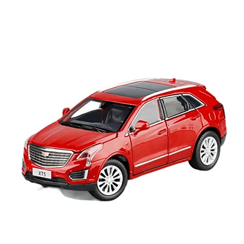 YCNXEB Miniatur Modelle 1 32 Für Cadillac XT5 SUV Legierung Diecast Metal Modellauto 6 Türen Offroad Geöffnet Originalgetreue Nachbildung(Rot) von YCNXEB