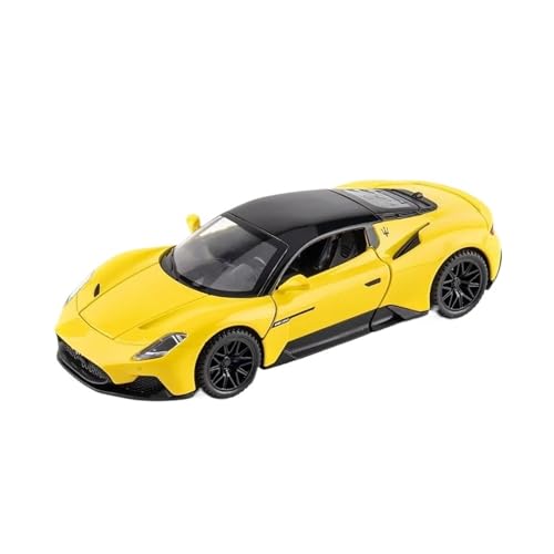 YCNXEB Miniatur Modelle 1 32 Für Chevrolet Corvette Supercar Modell Spielzeug Auto Diecast Simulation Metall Legierung Fahrzeuge Originalgetreue Nachbildung(Yellow) von YCNXEB