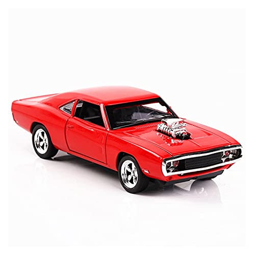 YCNXEB Miniatur Modelle 1 32 Für Dodge Challenger Alloy Automodell Metallauto Hardtop Classic Vehicle Model Originalgetreue Nachbildung(Rot) von YCNXEB