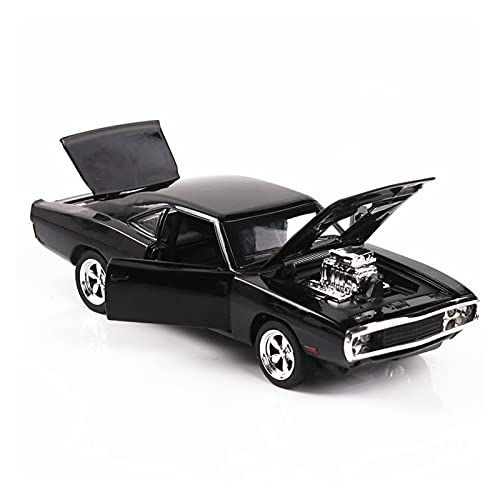 YCNXEB Miniatur Modelle 1 32 Für Dodge Challenger Alloy Automodell Metallauto Hardtop Classic Vehicle Model Originalgetreue Nachbildung(Schwarz) von YCNXEB