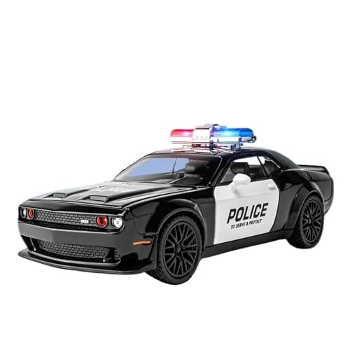 YCNXEB Miniatur Modelle 1 32 Für Dodge Challenger Hellcat Polizeiauto Legierung Muscle Car Modell Sound Und Licht Spielzeug Sammlerstücke Originalgetreue Nachbildung YCNXEB Miniatur Modelle 1 32 Für Dodge Challenger Hellcat Polizeiauto Legierung Muscle Car Modell Sound Und Licht Spielzeug Sammlerstücke Originalgetreue Nachbildung von YCNXEB