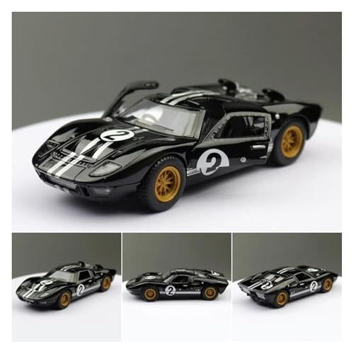 YCNXEB Miniatur Modelle 1 32 Für Ford GT40 1966 Legierung Sportwagen Diecast Metall Spielzeug Track Racing Auto Modell Simulation Sammlung Originalgetreue Nachbildung(Schwarz) von YCNXEB