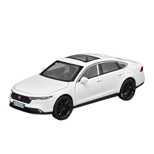 YCNXEB Miniatur Modelle 1 32 Für Honda Accord Legierung Auto Modell Diecast Metall Fahrzeug Sound Licht Simulierte Sammlung Geburtstag Geschenke Originalgetreue Nachbildung(White) von YCNXEB