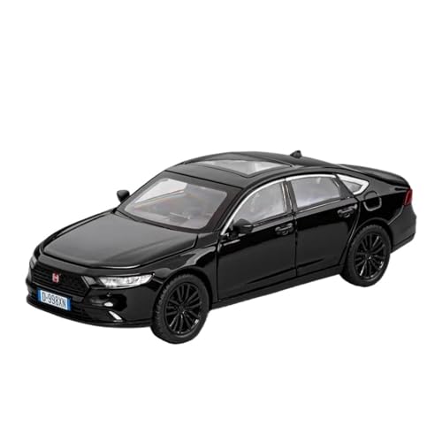 YCNXEB Miniatur Modelle 1 32 Für Honda Accord Legierung Auto Modell Druckguss Metall Fahrzeuge Auto Modell Sound Und Licht Sammlungen Dekorationen Originalgetreue Nachbildung(Schwarz) von YCNXEB