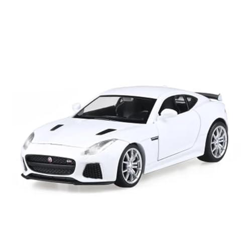 YCNXEB Miniatur Modelle 1 32 Für Jaguar F-Type Coupe Legierungsautomodell Druckguss Exquisites Spielzeugauto Metallsimulationsauto Kleines Modell Desktop-Ornamente Originalgetreue Nachbildung(White) von YCNXEB