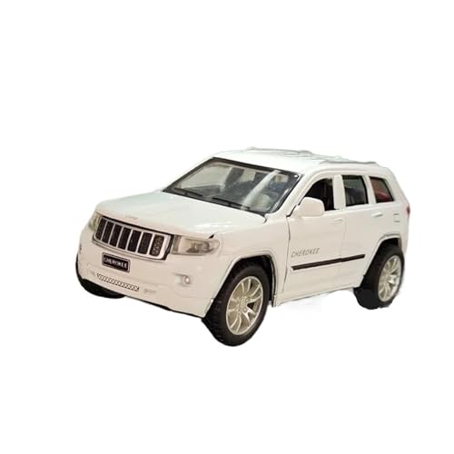 YCNXEB Miniatur Modelle 1 32 Für Jeep Compass SUV Legierung Geländewagen Miniatur Modell Auto Diecast Metall Sound Licht Sammlung Geschenke Originalgetreue Nachbildung(White) von YCNXEB
