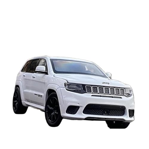 YCNXEB Miniatur Modelle 1 32 Für Jeeps Grand Cherokee Legierung Automodell Druckguss Spielzeug Simulation Metall Geländewagen Modell Auto Geschenke Originalgetreue Nachbildung(White) von YCNXEB