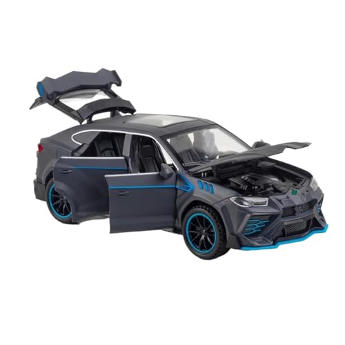 YCNXEB Miniatur Modelle 1 32 Für Lamborghini Urus Sportwagen Simulation Druckguss Metalllegierung Modellauto Sound Light Pull Back Spielzeugsammlung Originalgetreue Nachbildung(Gray) von YCNXEB