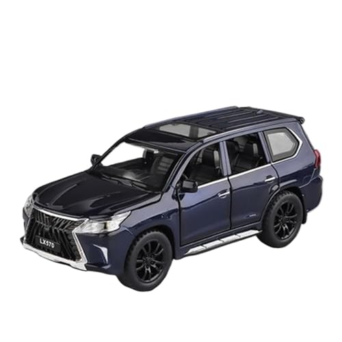 YCNXEB Miniatur Modelle 1 32 Für Lexus LX570 Luxus-SUV-Automodell Druckgusslegierung Metall Simulation Geländewagen Spielzeugsammlung Modell Ton Und Licht Originalgetreue Nachbildung(Blau) von YCNXEB