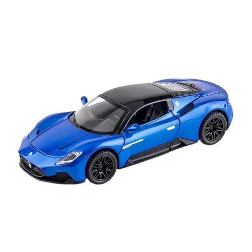 YCNXEB Miniatur Modelle 1 32 Für Maserati MC20 Coupe Legierung Sportwagen DiecastCar Simulation Sound Licht Spielzeugauto Jungen Fast and Furious Originalgetreue Nachbildung(Blau) von YCNXEB