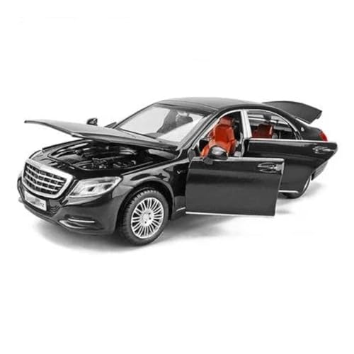 YCNXEB Miniatur Modelle 1 32 Für Maybachs S600 Legierung Automodell Druckguss Metall Spielzeugfahrzeuge Automodell Enthusiasten Sammlung Spielzeug Geschenk Originalgetreue Nachbildung(Schwarz) von YCNXEB