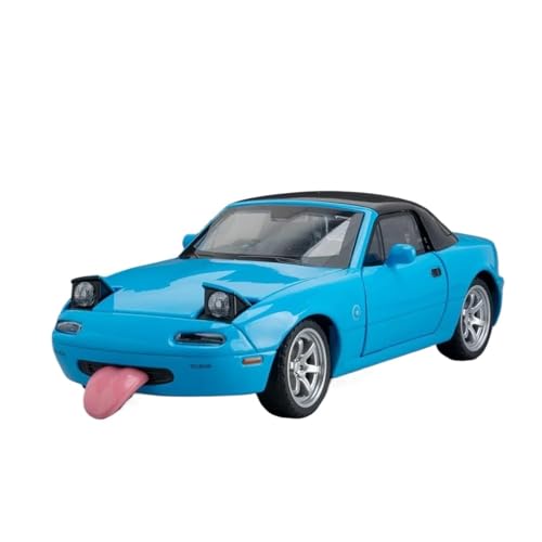 YCNXEB Miniatur Modelle 1 32 Für Mazda MX-5 Supercar Legierung Modell Auto Spielzeug Druckguss Metall Casting Auto Spielzeug Fahrzeug Geschenk Originalgetreue Nachbildung(Blau) von YCNXEB