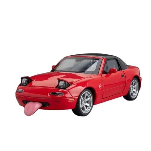 YCNXEB Miniatur Modelle 1 32 Für Mazda MX-5 Supercar Legierung Modell Auto Spielzeug Druckguss Metall Casting Auto Spielzeug Fahrzeug Geschenk Originalgetreue Nachbildung(Rot) von YCNXEB