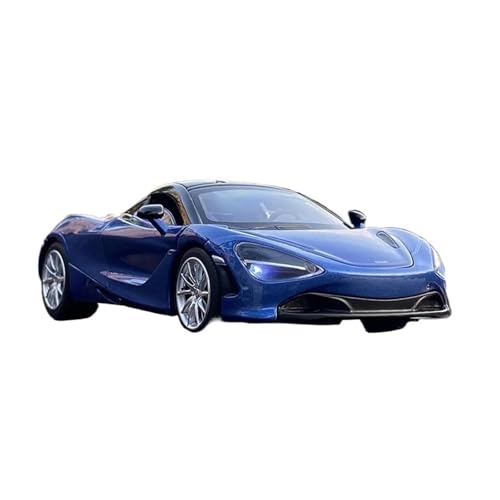 YCNXEB Miniatur Modelle 1 32 Für McLaren 720S Dekoration Legierung Modell Metall Fahrzeug Sound Licht Zurückziehen Spielzeug Auto Sammlungen Originalgetreue Nachbildung(Blau) von YCNXEB