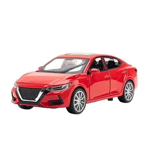 YCNXEB Miniatur Modelle 1 32 Für Nissan SYLPHY Legierung Modell Auto Druckguss Casting Sound Und Licht Auto Spielzeug Fahrzeug Originalgetreue Nachbildung(Rot) von YCNXEB