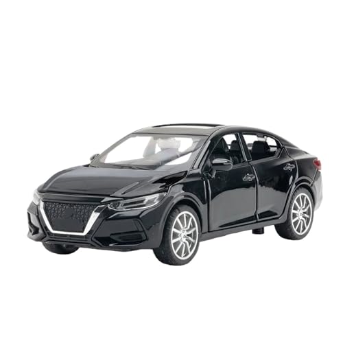 YCNXEB Miniatur Modelle 1 32 Für Nissan SYLPHY Legierung Modell Auto Druckguss Casting Sound Und Licht Auto Spielzeug Fahrzeug Originalgetreue Nachbildung(Schwarz) von YCNXEB