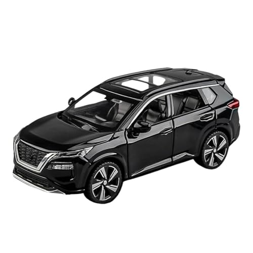 YCNXEB Miniatur Modelle 1 32 Für Nissan X-Trail SUV Legierung Modell Auto Spielzeug Druckguss Casting Sound Und Licht Auto Spielzeug Originalgetreue Nachbildung(Schwarz) von YCNXEB