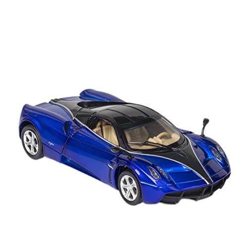 YCNXEB Miniatur Modelle 1 32 Für Pagani Huayra Zonda Alloy Diecast Automodell Metall Simulation Sound Light Originalgetreue Nachbildung(Blau) von YCNXEB