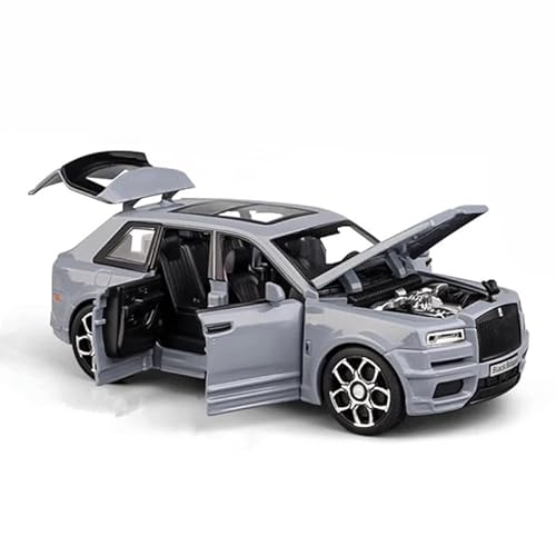 YCNXEB Miniatur Modelle 1 32 Für Rolls Royce SUV Cullinan Legierung Luxy Auto Diecast Metall Spielzeug Auto Modell Simulation Sound Und Licht Spielzeug Originalgetreue Nachbildung(Gray) von YCNXEB