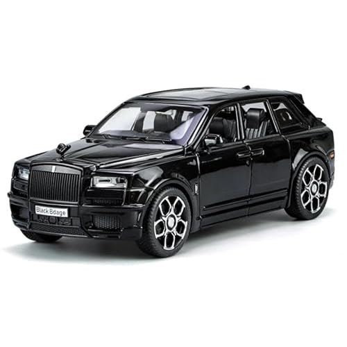 YCNXEB Miniatur Modelle 1 32 Für Rolls Royce SUV Cullinan Legierung Luxy Auto Diecast Metall Spielzeug Auto Modell Simulation Sound Und Licht Spielzeug Originalgetreue Nachbildung(Schwarz) von YCNXEB