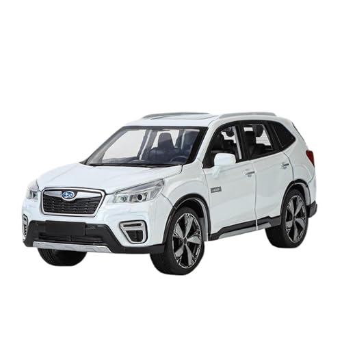 YCNXEB Miniatur Modelle 1 32 Für Subaru Forester SUV Legierung Geländewagen Miniatur Modell Auto Diecast Metall Sound Licht Sammlung Geschenk Originalgetreue Nachbildung(White) von YCNXEB
