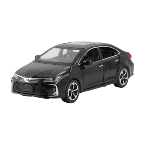 YCNXEB Miniatur Modelle 1 32 Für Toyota Corolla Legierung Automodell Druckguss & Spielzeug Metallfahrzeuge Automodell Simulation Sound Und Licht Sammlung Originalgetreue Nachbildung(Schwarz) von YCNXEB