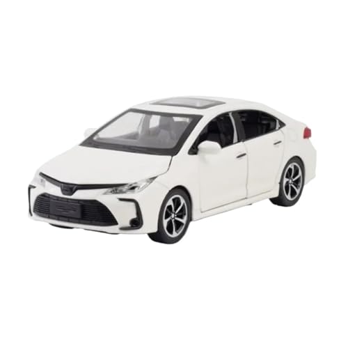 YCNXEB Miniatur Modelle 1 32 Für Toyota Corolla Legierung Automodell Druckguss & Spielzeug Metallfahrzeuge Automodell Simulation Sound Und Licht Sammlung Originalgetreue Nachbildung(White) von YCNXEB