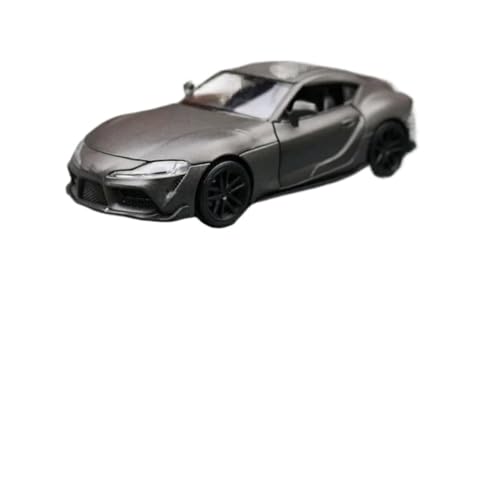 YCNXEB Miniatur Modelle 1 32 Für Toyota GR Supra Cooles Legierungs-Sportwagenmodell Simulation Rennwagen Fortschrittliches Spielzeugmodell Sound Und Licht Originalgetreue Nachbildung(Gray) von YCNXEB