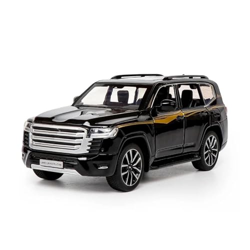 YCNXEB Miniatur Modelle 1 32 Für Toyota Land Cruiser LC300 ZX Prado SUV Legierung Druckguss Auto Modell Metall Premium Geländewagen Auto Modell Originalgetreue Nachbildung(Schwarz) von YCNXEB