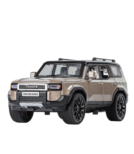 YCNXEB Miniatur Modelle 1 32 Für Toyota Prado Land Cruiser Legierung Geländewagen Auto Modell Simulation Sound Und Licht Spielzeug Bastler Originalgetreue Nachbildung(Grün) von YCNXEB