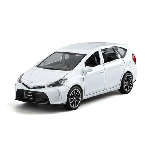 YCNXEB Miniatur Modelle 1 32 Für Toyota Prius SUV Legierung Modell Auto Spielzeug Druckguss Metall Casting Fahrzeug Enthusiasten Sammlerstücke Geschenk Originalgetreue Nachbildung(White) von YCNXEB