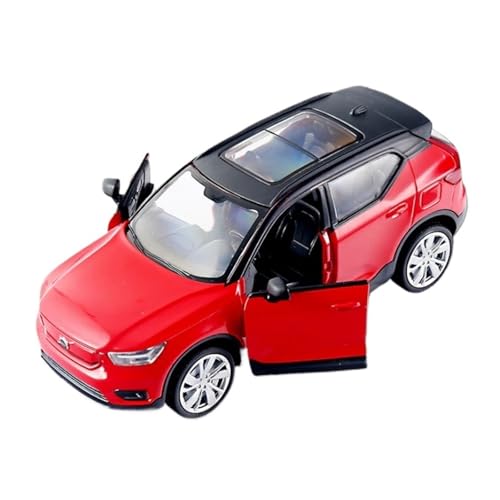 YCNXEB Miniatur Modelle 1 32 Für Volvo XC40 Simulation Legierung Automodell Druckguss Nordic Luxus SUV Modell Metall Spielzeugauto Modellkollektion Mit Tonlichtern Originalgetreue Nachbildung(Rot) von YCNXEB