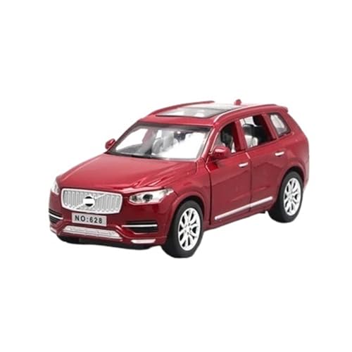 YCNXEB Miniatur Modelle 1 32 Für Volvos XC90 SUV Legierung Automodell Metall Sammlung Modellauto Modell Hohe Simulation Druckguss Spielzeug Fahrzeuge Spielzeug Originalgetreue Nachbildung(Rot) von YCNXEB