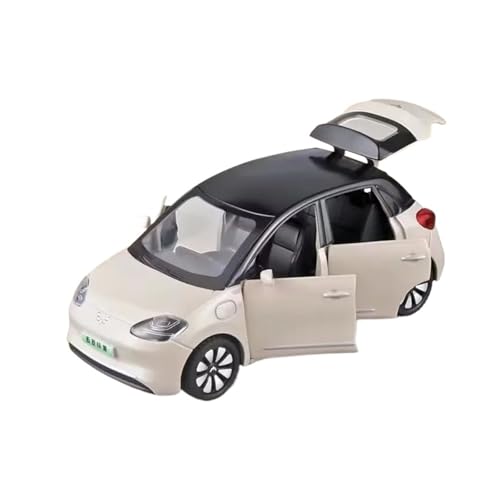 YCNXEB Miniatur Modelle 1 32 Für Wuling Bingo Legierung Auto Modell Diecast Metall Spielzeug Mini Fahrzeuge Auto Modell Simulation Sound Und Licht Spielzeug Originalgetreue Nachbildung(White) von YCNXEB