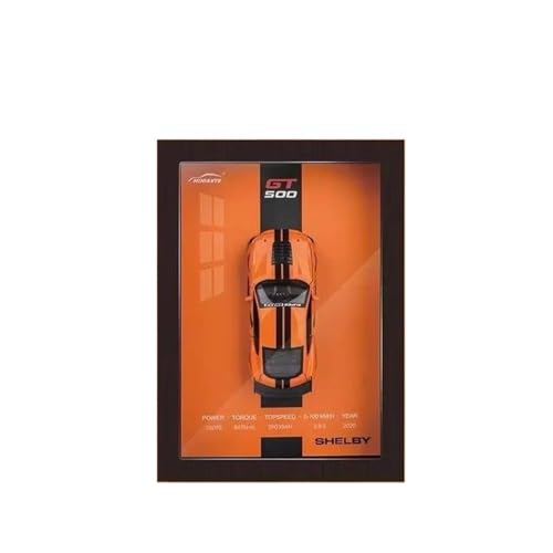YCNXEB Miniatur Modelle 1 32 for Photo Frame Version Alloy Metal Sports Car Model Simulation 3D Racing Car Hanging Painting Adults Collection Home Decor Originalgetreue Nachbildung(Orange) von YCNXEB