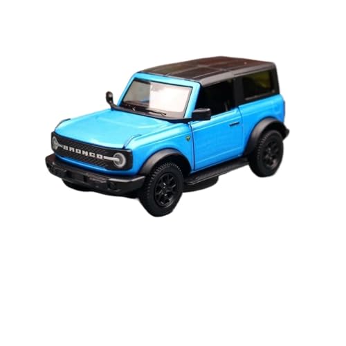 YCNXEB Miniatur Modelle 1 36 Für Ford Bronco Lima Legierung Auto Diecast Metall Off-Road Modell Simulation Tür Kann Öffnen Spielzeug Originalgetreue Nachbildung(Blau) von YCNXEB